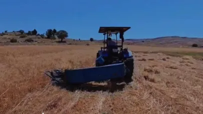 Ermenek'te hububat hasadı devam ediyor