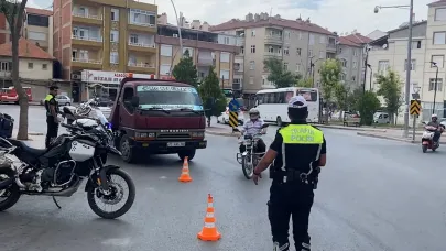 Karaman’da trafikte tehlike oluşturan 356 motosiklet sürücüsüne ceza