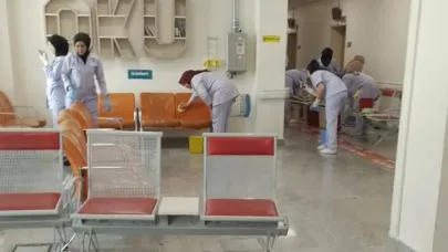Hastanede Genel Temizlik Çalışmaları Sürüyor