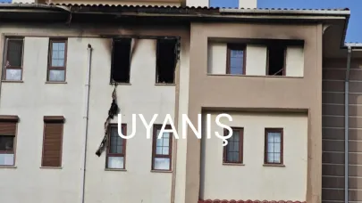 Karaman'da 4.TOKİ'de Yangın! Ev Kullanılamaz Hale Geldi