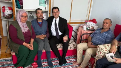 Kaymakam Almalı, vatandaşın evine konuk oldu