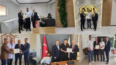 Defterdarlık’tan Vergi Rekortmenlerine Teşekkür Belgesi