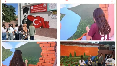 Renklerle Hayallerini Duvara İşlediler