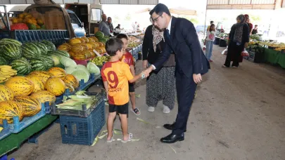 Kaymakam Albayrak, halk pazarını gezdi
