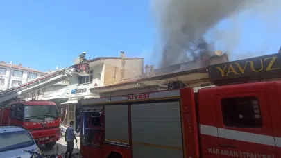 Karaman'da Yangın Paniği
