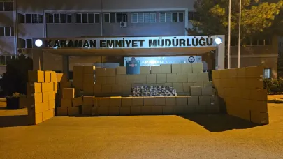 Emniyet’in önünü boş makaron kutuları kapattı