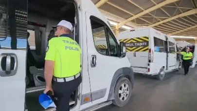 Karaman'da Öğrenci Servisi Denetimi Yapıldı