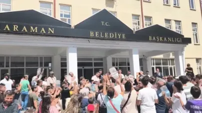 Su Sorunu Nedeni İle Belediye Önünde Eylem Yaptılar