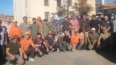 Karaman'da 3 Köyde Yaban Domuzu Sürek Avı Düzenlendi