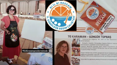 Ressam G. Topbaş 2. Gümüldür Resim Çalıştayı’nda Karaman’ı Temsil Ediyor