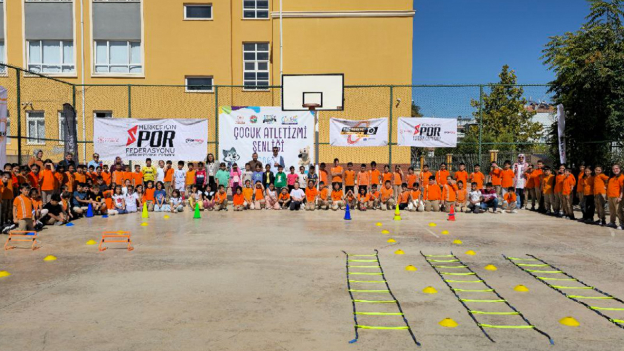 Öğrenciler Eğlenceli Çocuk Atletizm Oyunlarıyla Keyifli Anlar Yaşadı