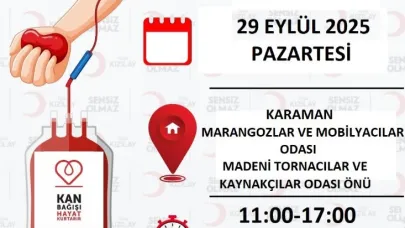 Karaman’da Kan Bağışı Kampanyası Düzenlenecek