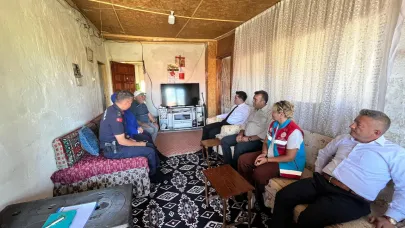 Kaymakam Almalı, vatandaşın evine konuk oldu