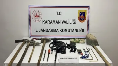 Karaman’da Define Avcıları Jandarmadan Kaçamadı