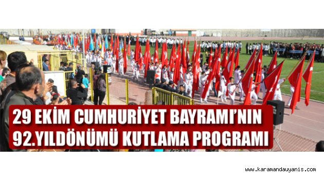 29 EKİM CUMHURİYET BAYRAMI’
