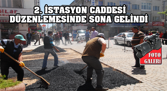 2. İstasyon Caddesi Düzenlemesinde Sona Gelindi