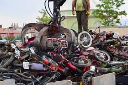 300 Motosiklet Geri Dönüşüme Kazandırıldı