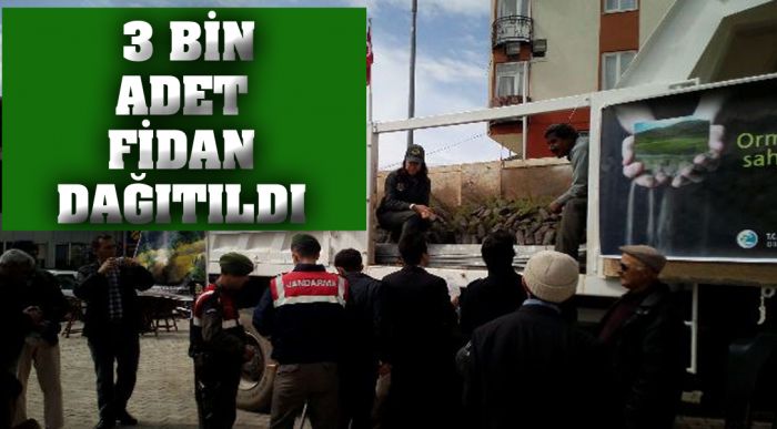 3 Bin Adet Fidan Dağıtıldı