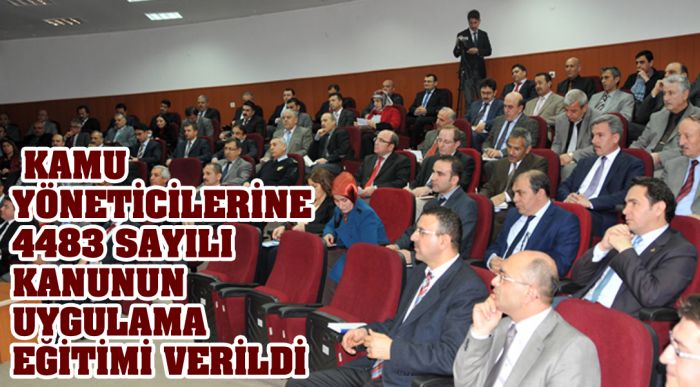 4483 Sayılı Kanunun Uygulama Eğitimi Verildi