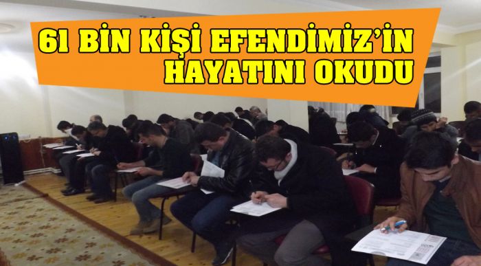 61 Bin Kişi Efendimiz’in Hayatını Okudu