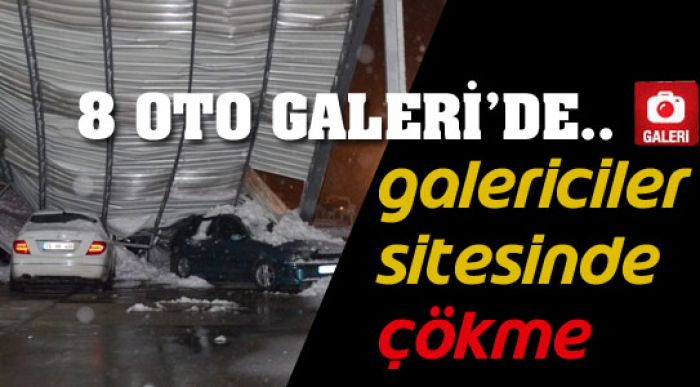 8 Oto Galeri’de Araçlar Hasar Gördü