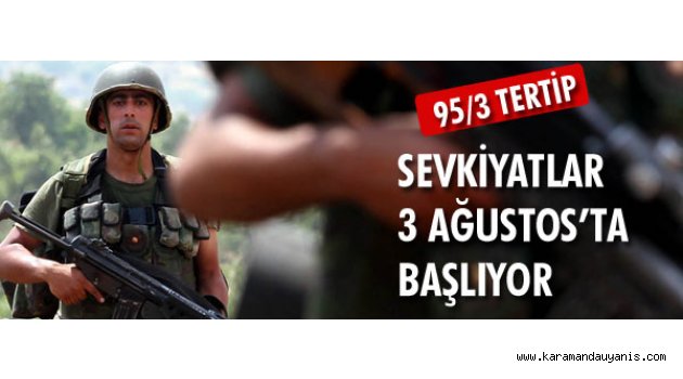 95/3 TERTİP ASKERLER