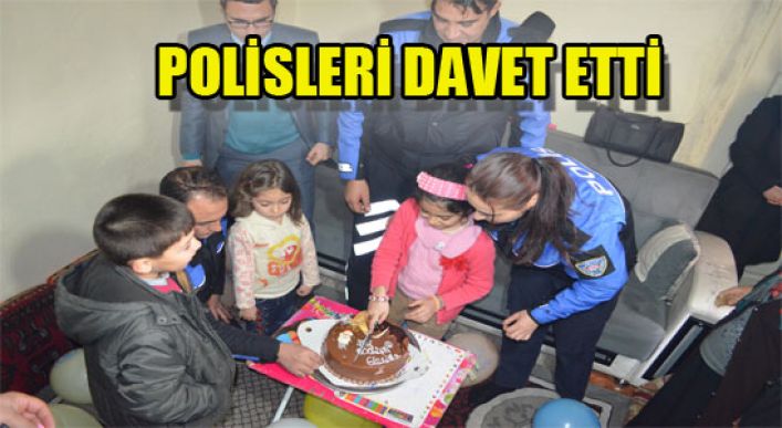 9 Yaşındaki Gülsüm Doğum Gününe Polisleri Davet Etti