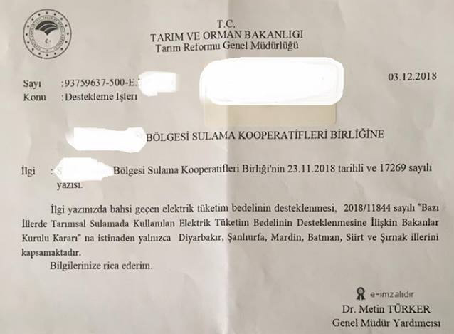 Vekil Ünver: “Kimse çiftçimizi kandırmaya çalışmasın”