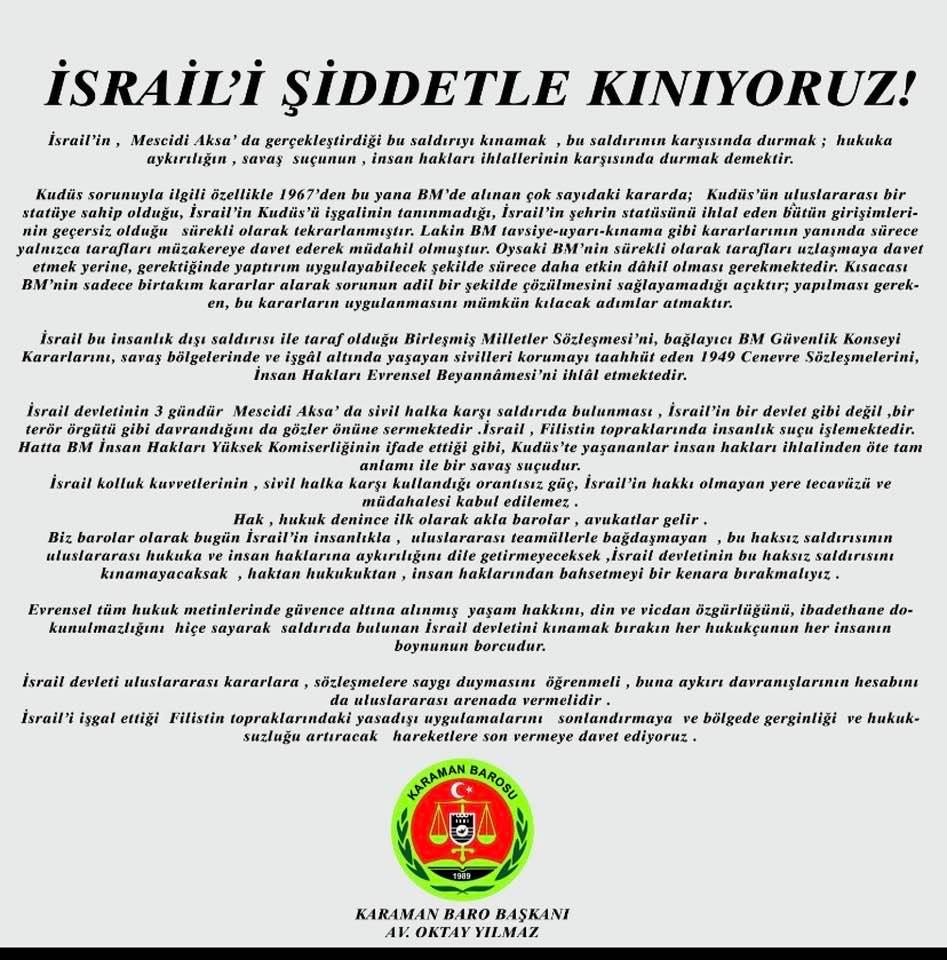 76 barodan ortak açıklama: İsrail insanlık suçu işlemektedir