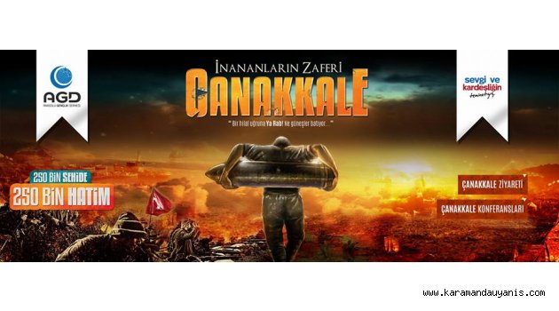 AGD’DEN GENÇLERE ÇANAKKALEYE SÜPRİZİ