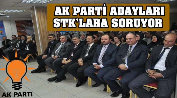 Ak Parti Adayları Stk’lara Soruyor
