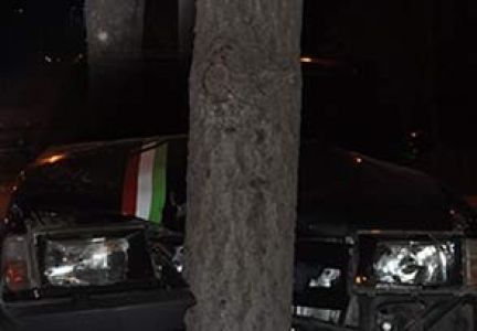 Alkollü Sürücü Ağaca Çarptı