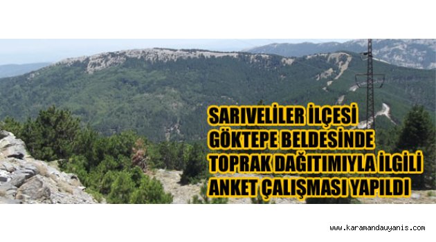 ANKET ÇALIŞMASI YAPILDI