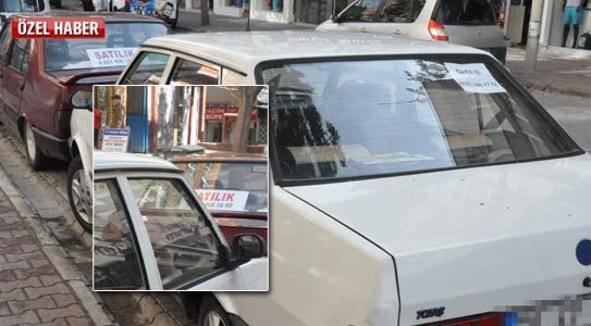 Araçlar “satılık” A Çıktı