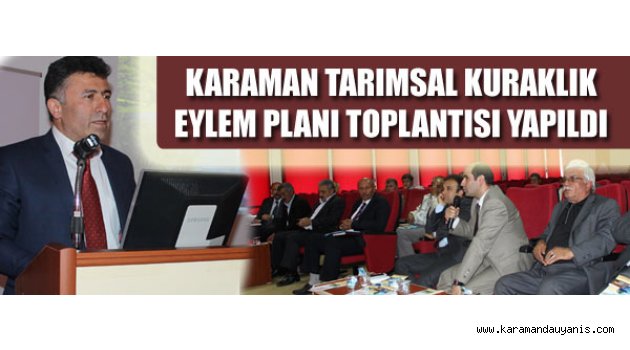 Tarımsal Kuraklık Eylem Planı