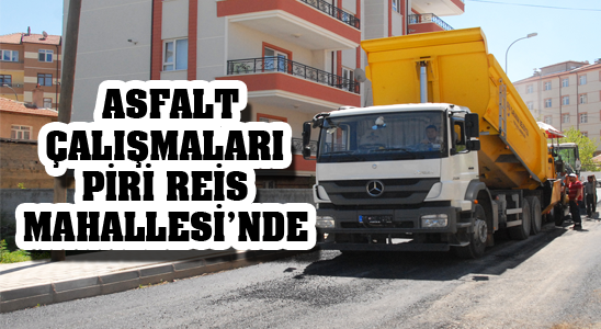 Asfalt Çalışmaları Piri Reis Mahallesi’nde