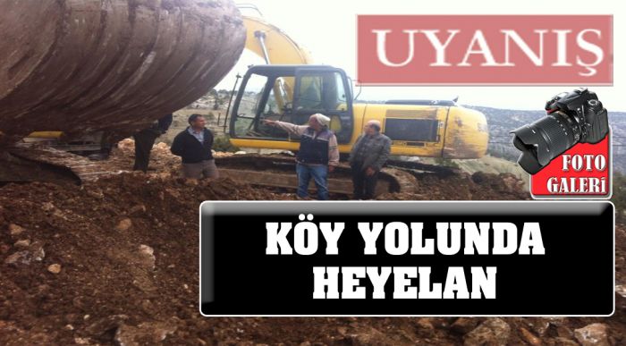 Bademli Köy Yolunda Heyelan