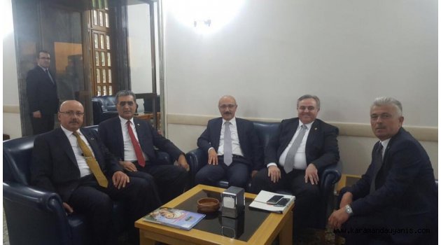 BAKAN ELVAN VEKİLLERLE GÖRÜŞTÜ