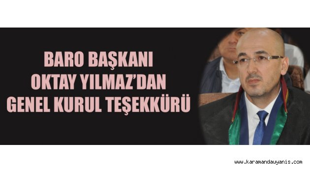 BARO'DAN TEŞEKKÜR