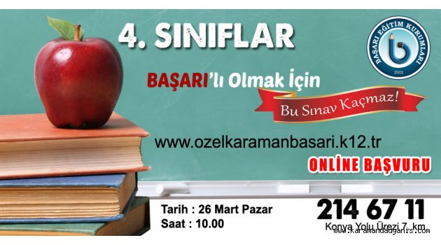 BAŞARI KOLEJİNDEN GİRİŞ SINAVI