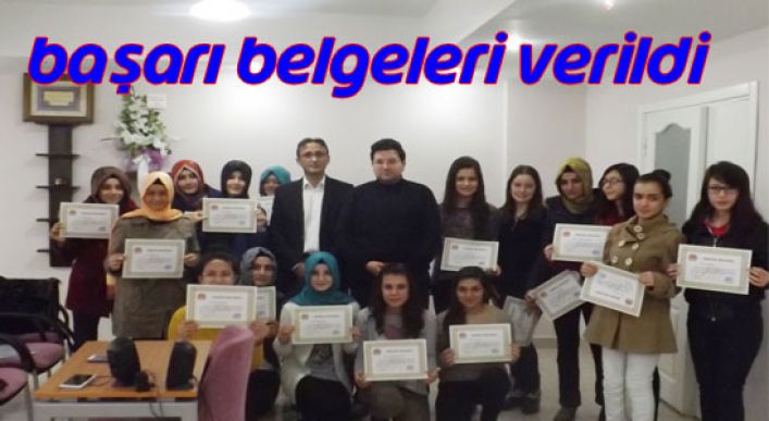 Başarı Belgeleri Verildi
