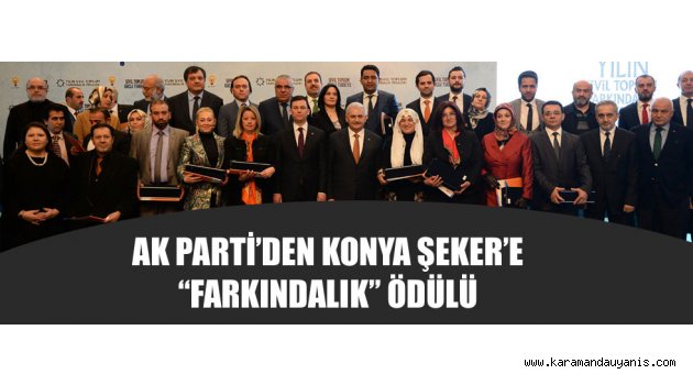 BAŞBAKAN’DAN KONYA ŞEKER’E ÖDÜL