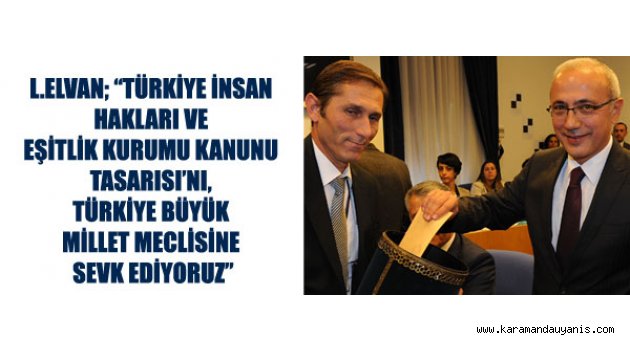 BAŞBAKAN YARDIMCISI LÜTFİ ELVAN