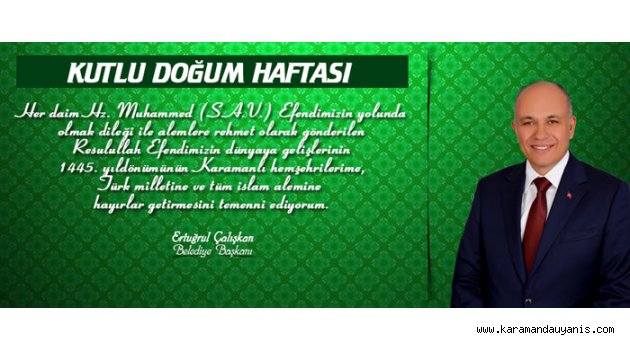 BAŞKAN&#039;DAN KUTLU DOĞUM MESAJI