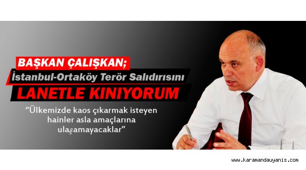 BAŞKAN'DAN TERÖR MESAJI..