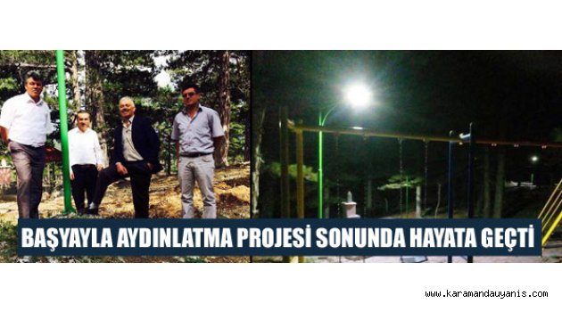 Başyayla Aydınlatılıyor..