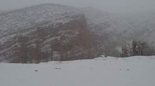 Başyayla'ya Yılın İlk Karı Yağdı