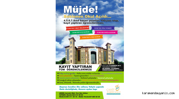 BEKLEDİĞİNİZ OKUL YENİ BİNASINDA AÇILDI!