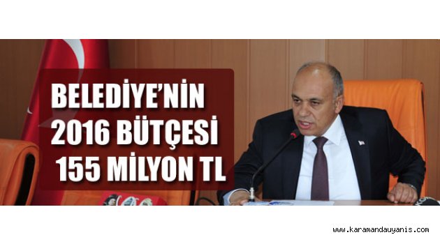 BELEDİYE 2016 BÜTÇESİ