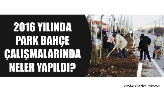 Belediye Park ve Bahçeler Müdürlüğü..